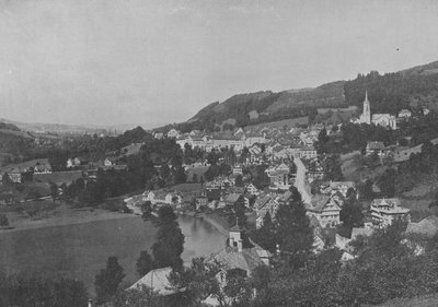 Lichtensteig, Toggenbourg, Canton de Saint-Gall (foto a p/b) de Swiss Photographer