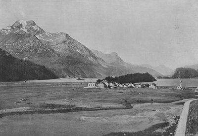 Sils and the Piz della Margna (foto a p/b) de Swiss Photographer
