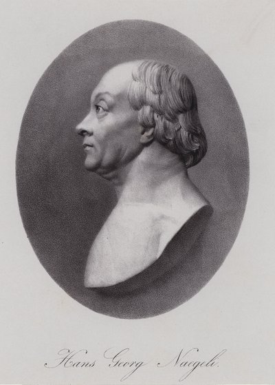 Hans Georg Nageli, compositor e editor suíço (gravura) de Swiss School