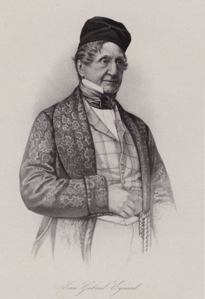 Jean-Gabriel Eynard, banqueiro suíço (gravura) de Swiss School