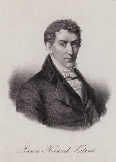 Johann Heinrich Wieland, advogado e político suíço na República Helvética (gravura) de Swiss School