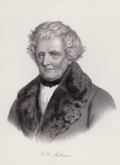 Johann Jakob Hottinger, historiador suíço (gravura) de Swiss School