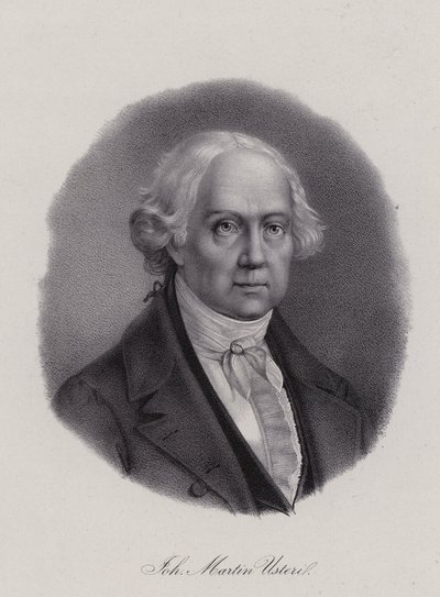 Johann Martin Usteri, poeta suíço (gravura) de Swiss School