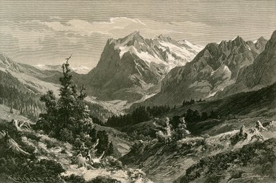 Perto de Grindelwald, Bernese Oberland de Swiss School