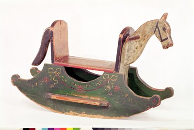 Rocking Horse, 1793 (madeira pintada) de Swiss School