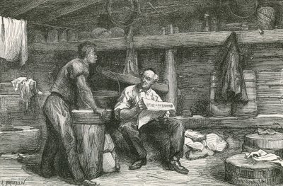 Cena em uma cabana de tomada de queijo de Swiss School
