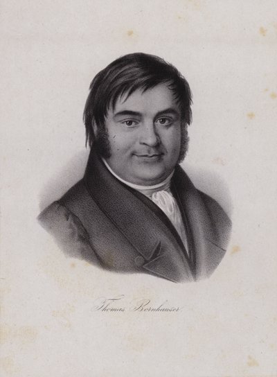 Thomas Bornhauser, teólogo suíço (gravura) de Swiss School