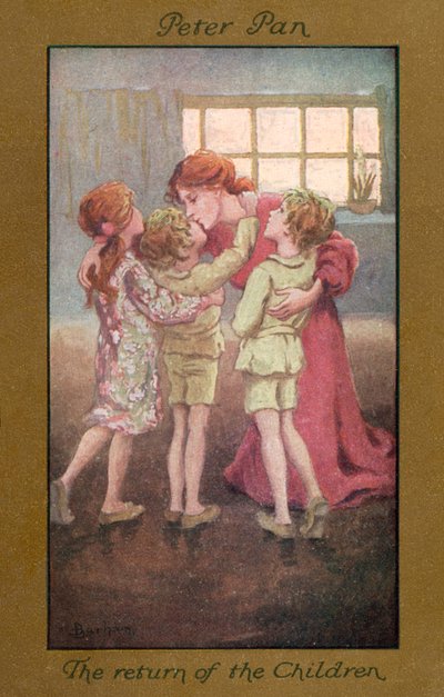 Peter Pan: O regresso das crianças (litografia a cores) de Sybil Barham