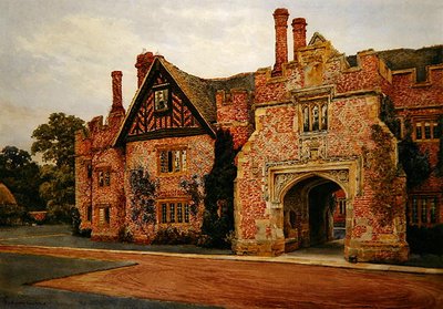 Compton Wynyates, Warwickshire (aguarela sobre papel) de Sydney Currie