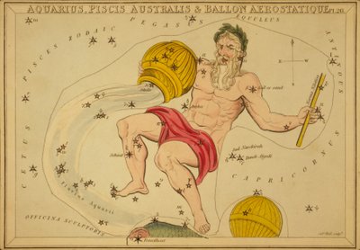 Aquário, Peixes, Southern & Ballon Aerostique, Ilustração de 
