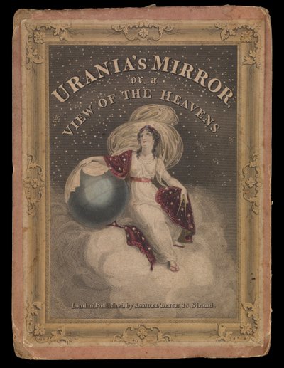Espelho de Urânia ou uma Vista dos Céus (cartões de Constelações), c.1825 (cartão, papel, tecido) de Sydney Hall