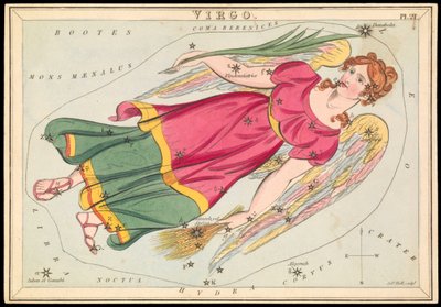 Virgem, c.1825 (cartão, papel, tecido) de Sydney Hall