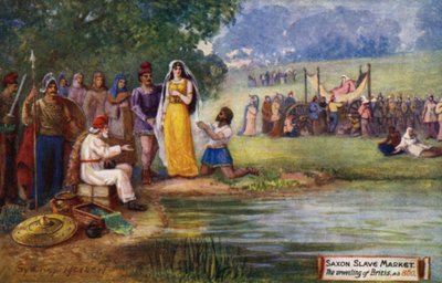 Saxon Slave Market, a inauguração do Britis, AD 800 de Sydney Herbert