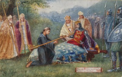 Guilherme II conferindo a primazia a Anselmo, 1093 de Sydney Herbert
