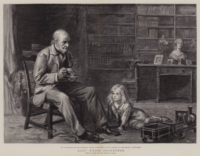 A arte de ser avô (gravura) de Sydney Prior (after) Hall