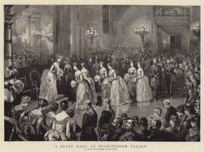Uma bola do estado no Palácio de Buckingham de Sydney Prior Hall