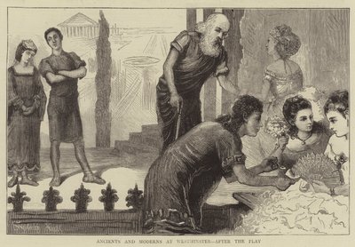 Antigos e Modernos em Westminster, após o jogo de Sydney Prior Hall