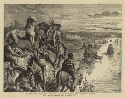 No Grande Noroeste com o Marquês de Lorne, XVIII, Blackfoot Crossing de Sydney Prior Hall