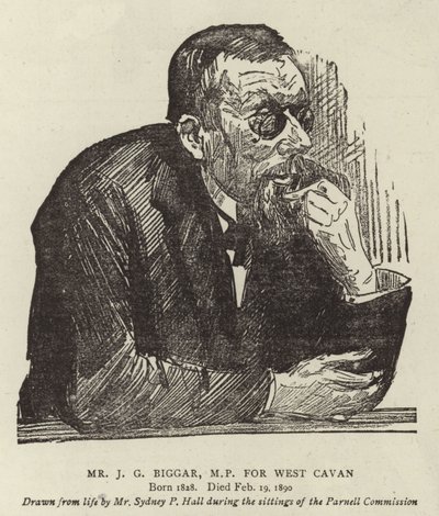 Sr. JG Biggar, MP para West Cavan de Sydney Prior Hall