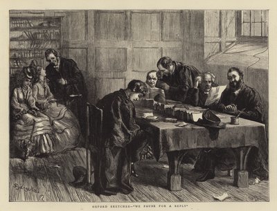 Esboços de Oxford, fazemos uma pausa para uma resposta de Sydney Prior Hall