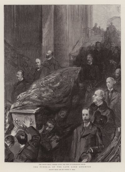 O funeral do falecido lorde Leighton de Sydney Prior Hall