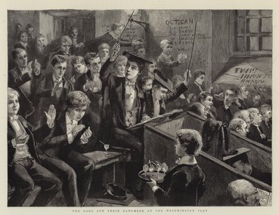 Os Deuses e seus Ganimedes no Westminster Play de Sydney Prior Hall