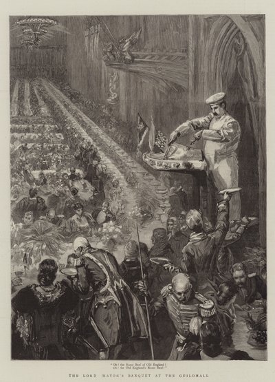 Banquete do Lord Mayor no Guildhall de Sydney Prior Hall