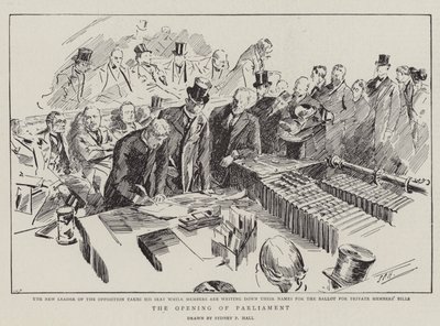 A abertura do parlamento de Sydney Prior Hall
