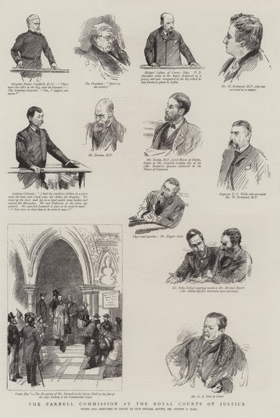A Comissão Parnell na Royal Courts of Justice de Sydney Prior Hall
