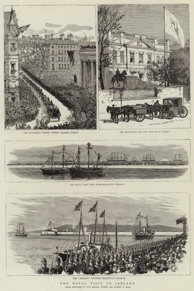 A visita real à Irlanda de Sydney Prior Hall