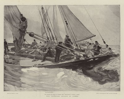 A temporada de iates em Cowes de Sydney Prior Hall