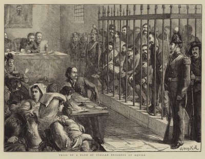 Prova de um bando de brigadistas italianos em Aquila de Sydney Prior Hall
