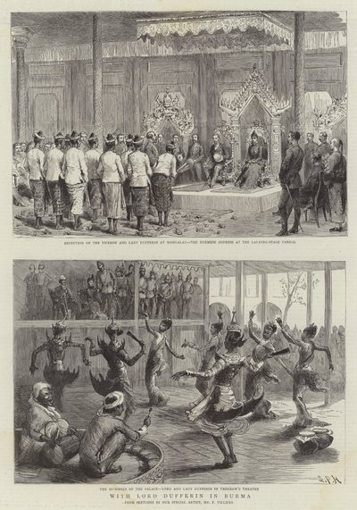 Com Lord Dufferin na Birmânia de Sydney Prior Hall