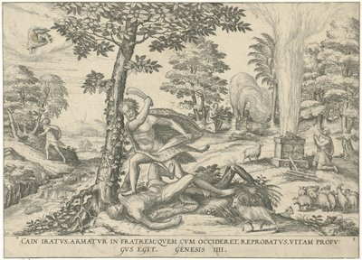 Caim e Abel Figuras e imagens de livros (título da série) de Symon Novelanus (attributed to)
