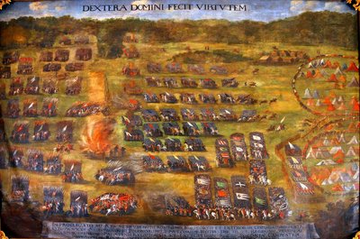 A Batalha de Klushino, antes de 1620 de Szymon Boguszowicz