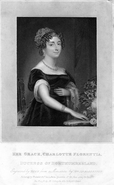 Sua Grace Charlotte Florentia, Duquesa de Northumberland, 1829. de T. A. Dean