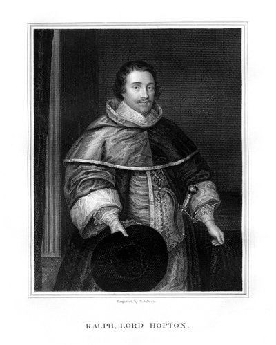 Sir Ralph, lorde Hopton, soldado inglês, 1827. de T. A. Dean