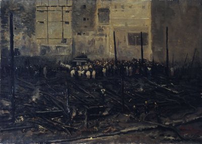O Bazar de la Charité após o incêndio de 4 de junho de T. Bianco