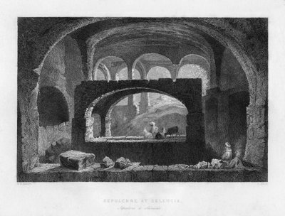 Um sepulcro em Seleucia, Mesopotâmia IraqIran, 1841. de T Dixon