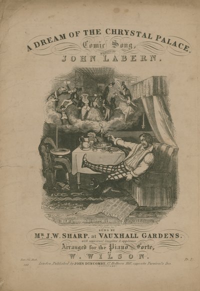 Um sonho do Crystal Palace, uma música cômica de John La Bern de T. Hampson Jones