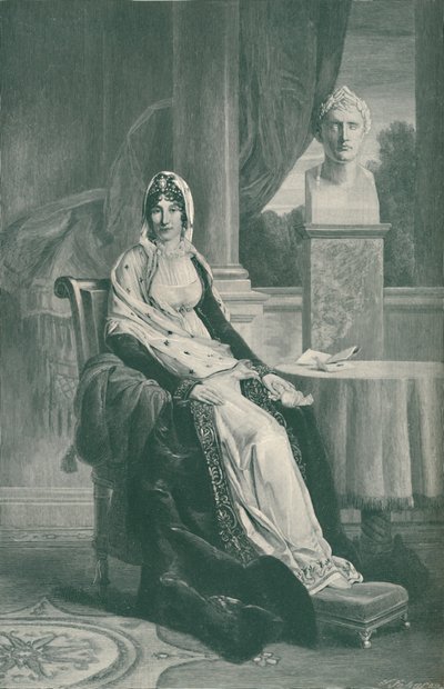 Marie-Laetitia Ramolino Bonaparte - Mãe de Napoleão I, c1800-1804, 1896 de T. Johnson