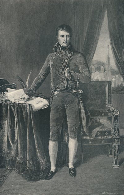 Napoleão Bonaparte, primeiro cônsul, 1803-1804, 1896 de T. Johnson