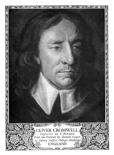 Oliver Cromwell 1599-1658, Lorde Protetor da Inglaterra, 1899. de T. Johnson