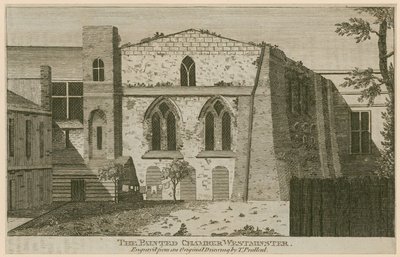 A, pintado, câmara, westminster, palácio, londres de T. Prattent