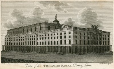Vista, de, a, teatro, real, drury, pista, londres de T. Prattent