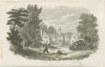 Fenton - Clayton Hall: gravura em aço, nd [c 1840] (impressão) de T Taylor