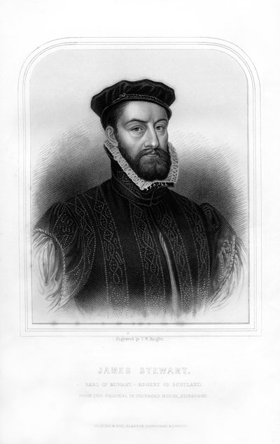 James Stewart, 1º Conde de Moray, Regente da Escócia, 1870 de T. W. Knight