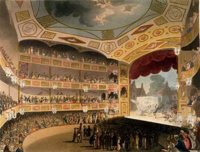 Royal Circus do "Repositório de Artes" de Ackermann de T. and Pugin A.C. Rowlandson