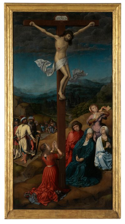 A Crucificação (óleo sobre painel) de Taborda Vlame Frey Carlos