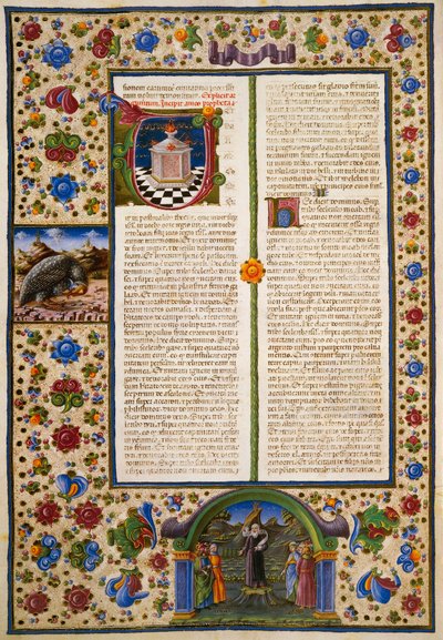 Incipito do Primeiro Livro de Macabeus, do Volume I da Bíblia de Borso d